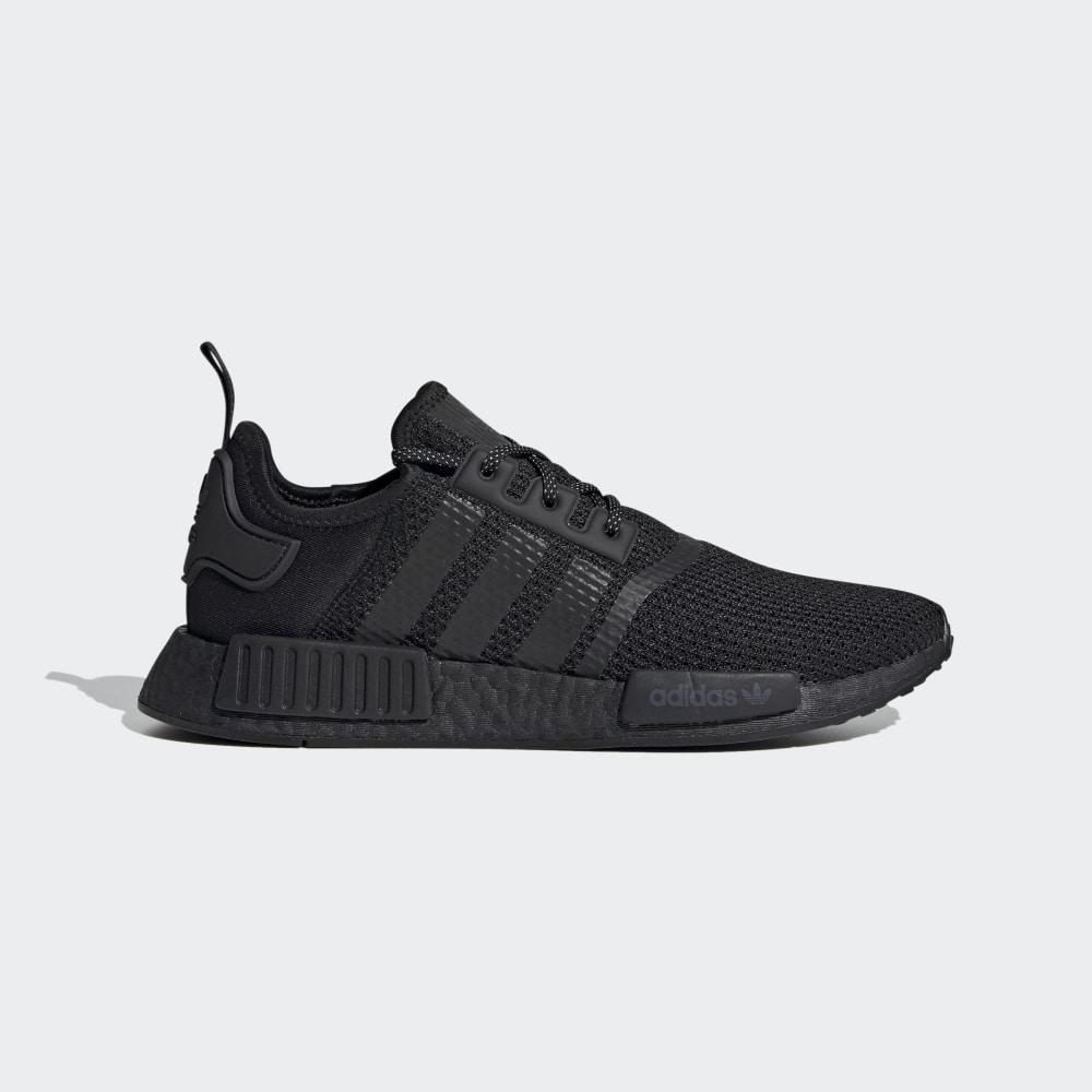 Adidas Men's NMD_R1 Originals Shoes Black/Dark Grey Ireland FV7969